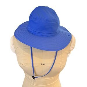 Connectyle Sun Hat Adjustable Chin Strap Blue Packable Sun Outdoors
